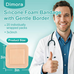 Dimora soft foam core provides cushioned comfort on sensitive skin.