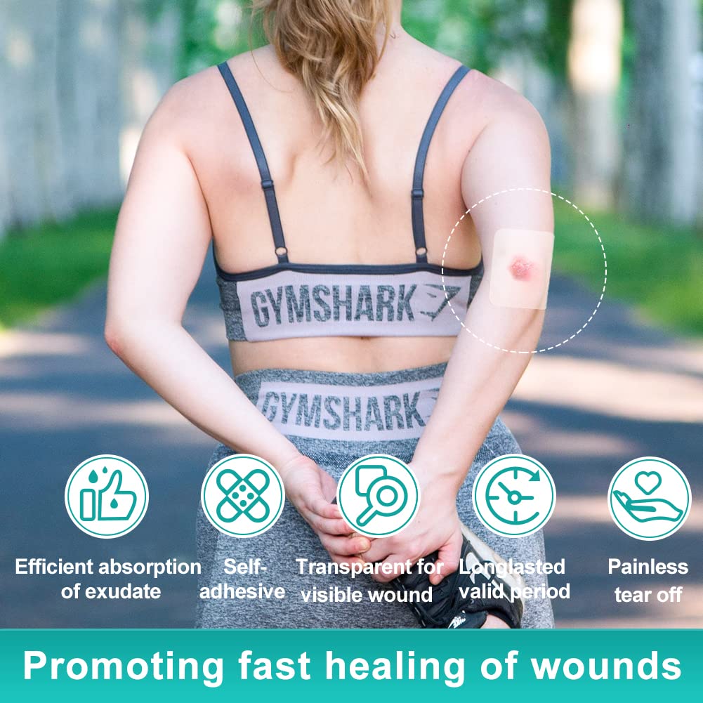 Dimora ultra-thin hydrocolloid dressing 0.3mm flexes with joints for unobtrusive wear.
