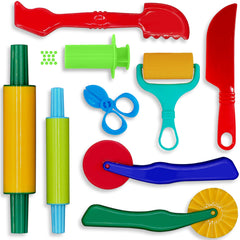 DIMROM rolling tool in nine-piece set for precise shaping during kids' play