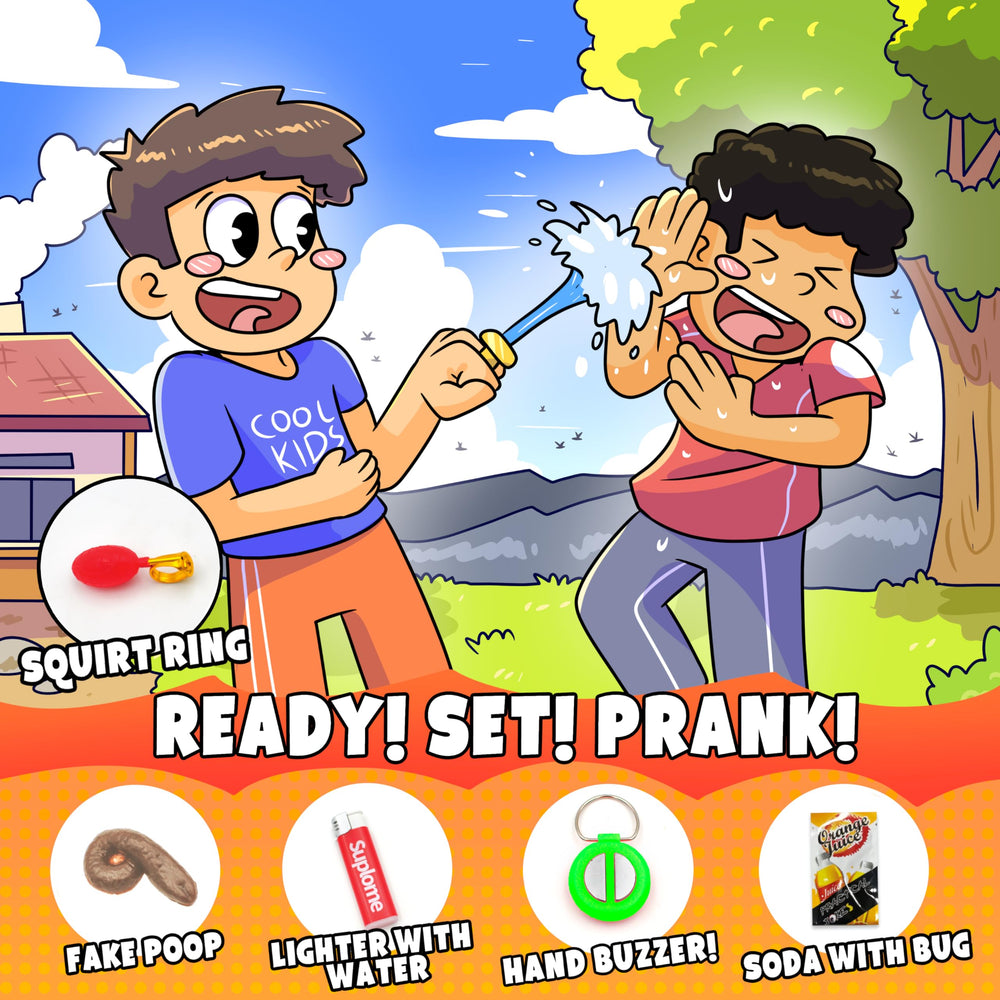 DIMROM prank kit box features classic and new tricks for curious kids
