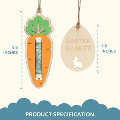 DINIZON Easter Bunny Money Holder, gift-card display for easy Easter gifting.