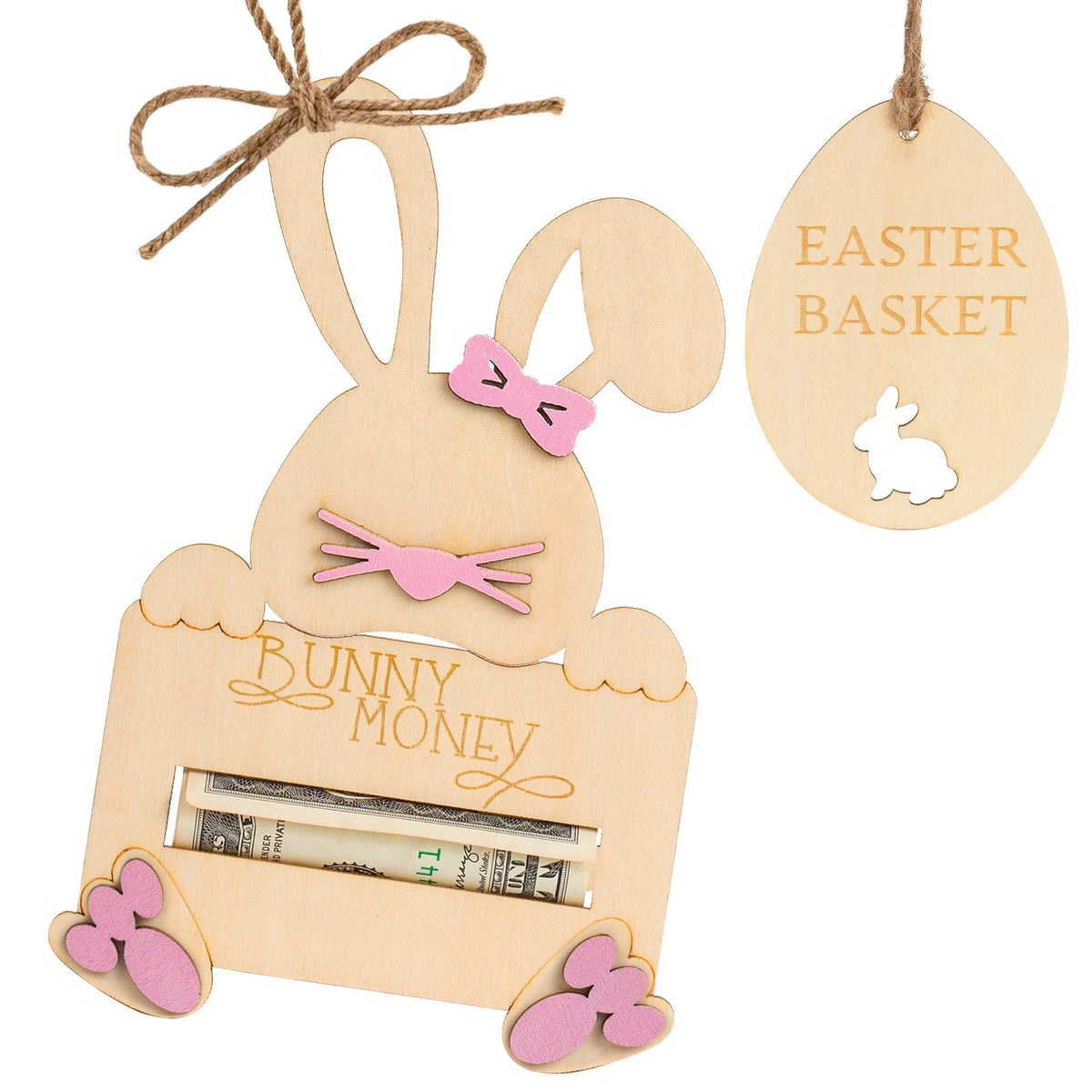 DINIZON Easter Bunny Money Holder with a cute bunny design ideal for cash gifts.