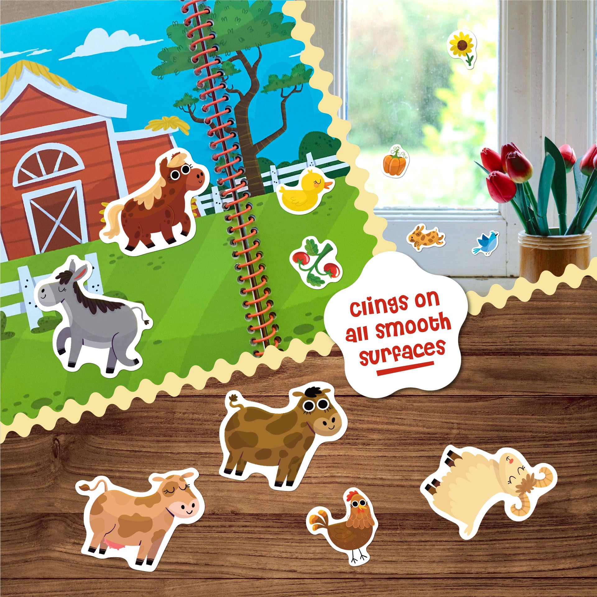 DINO MINI Stick4Ever jelly stickers are waterproof and easy to wash.
