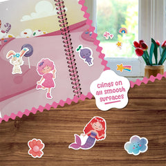 Dino Mini Stick4Ever seven scenes display for creative sticker play