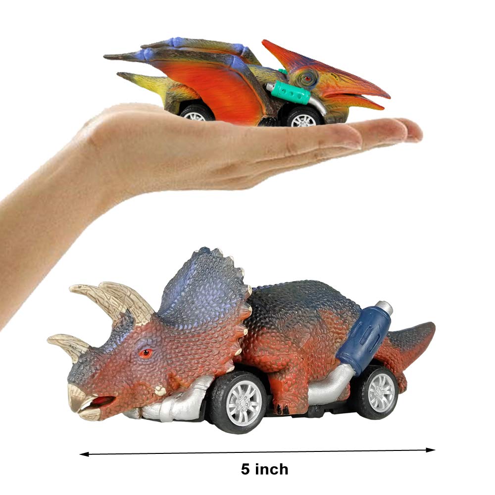 Dinobros Ankylosaur pull-back car for steady rollers and safe toddler exploration.