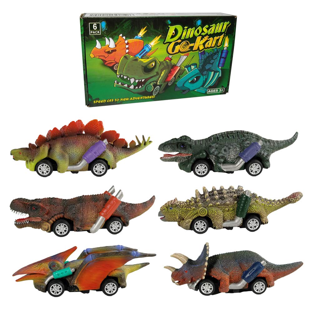 Dinobros kids party-friendly dinosaur cars as party favors or rewards.