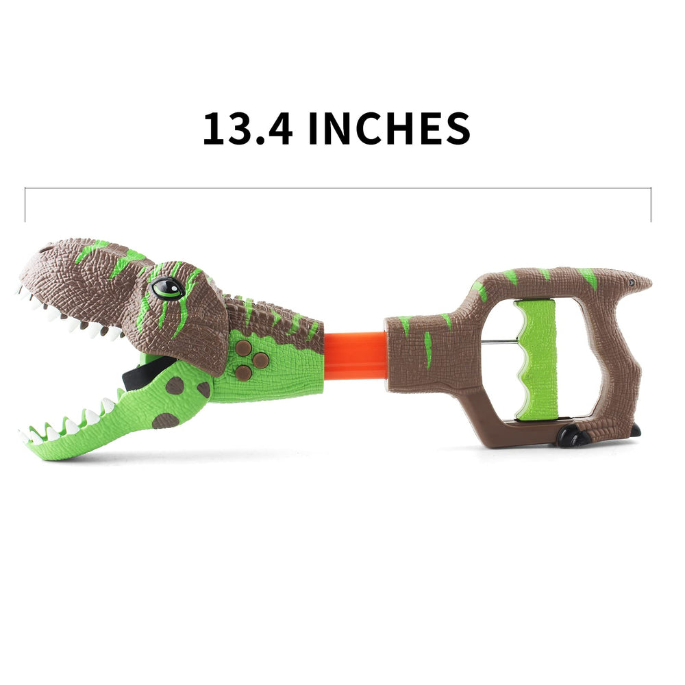 DINOBROS T-Rex grabber-reacher for easy pickup during pretend adventures.