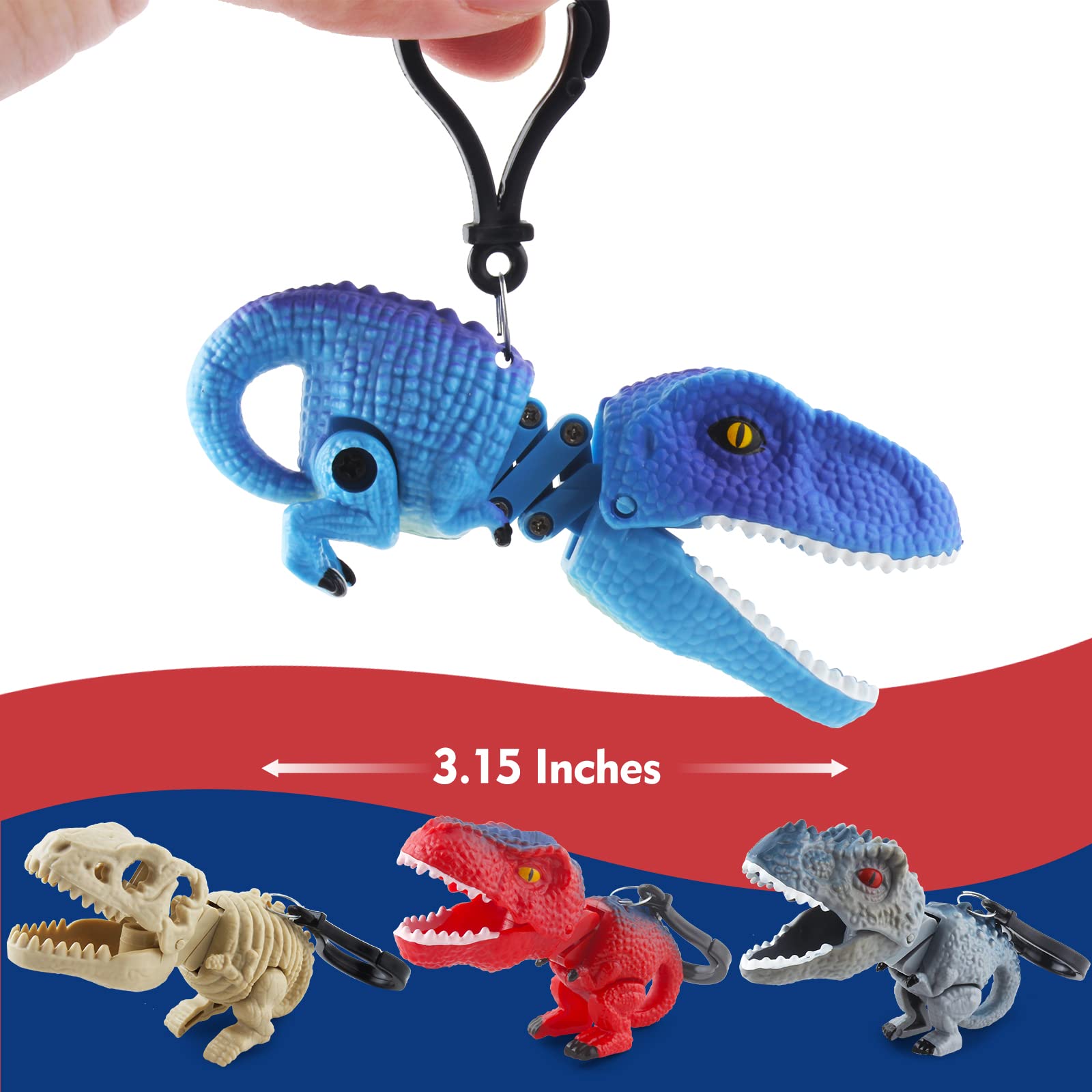 DINOBROS Velociraptor surprise egg with a small, easy-to-hold dino