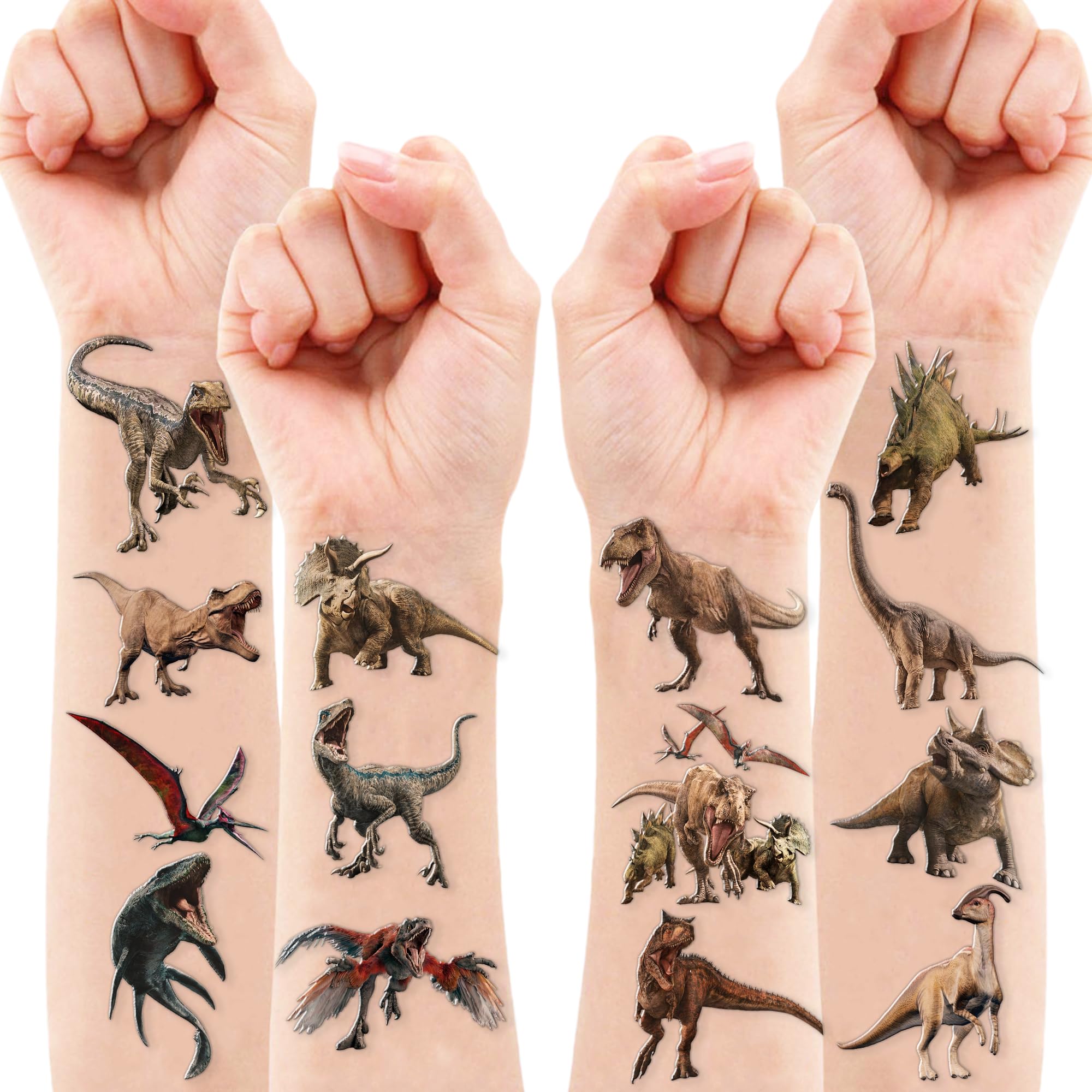 Easy application and removal guidance for dinosaur tattoos