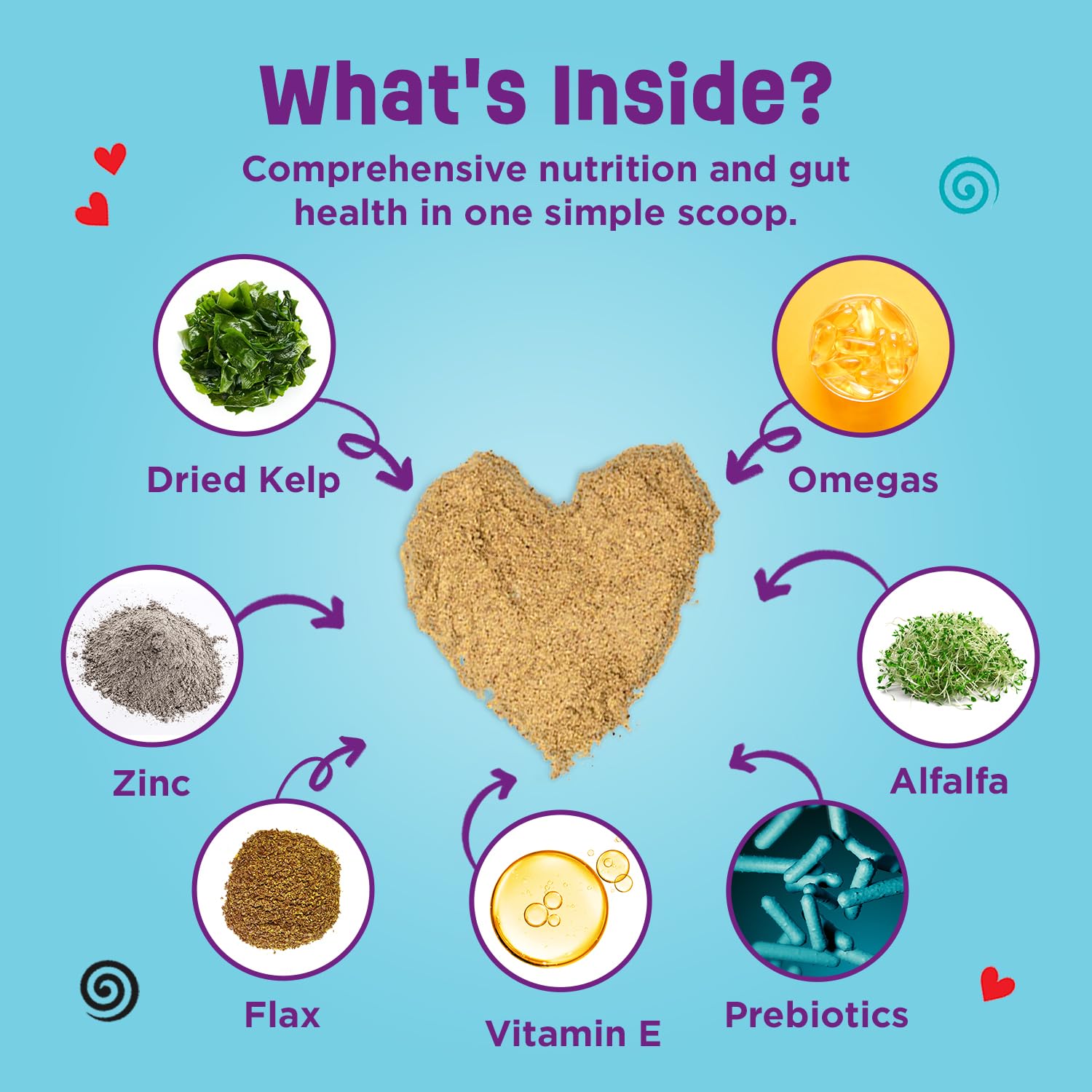 Dinovite dog probiotics packaging highlights 90-day supply and essential prebiotics.