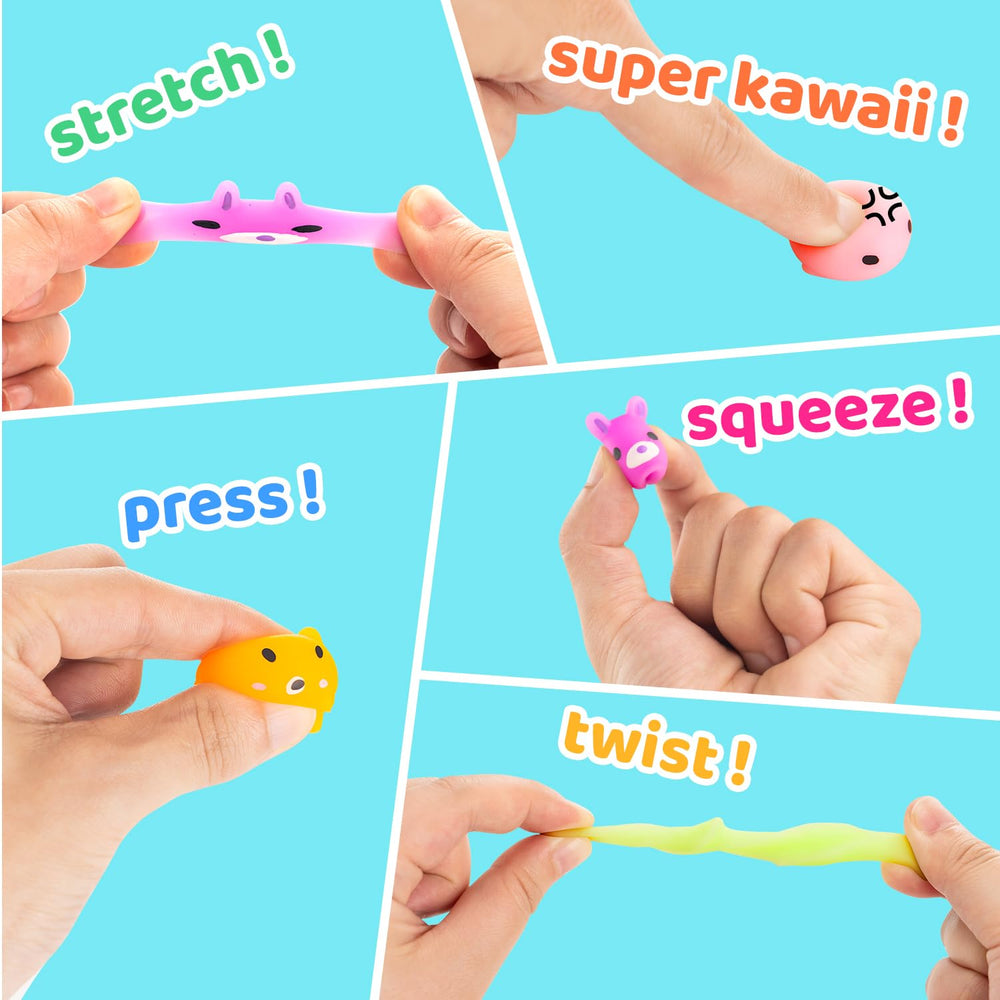 Colorful Dioju kawaii squishies with animal designs to spark imaginative play.