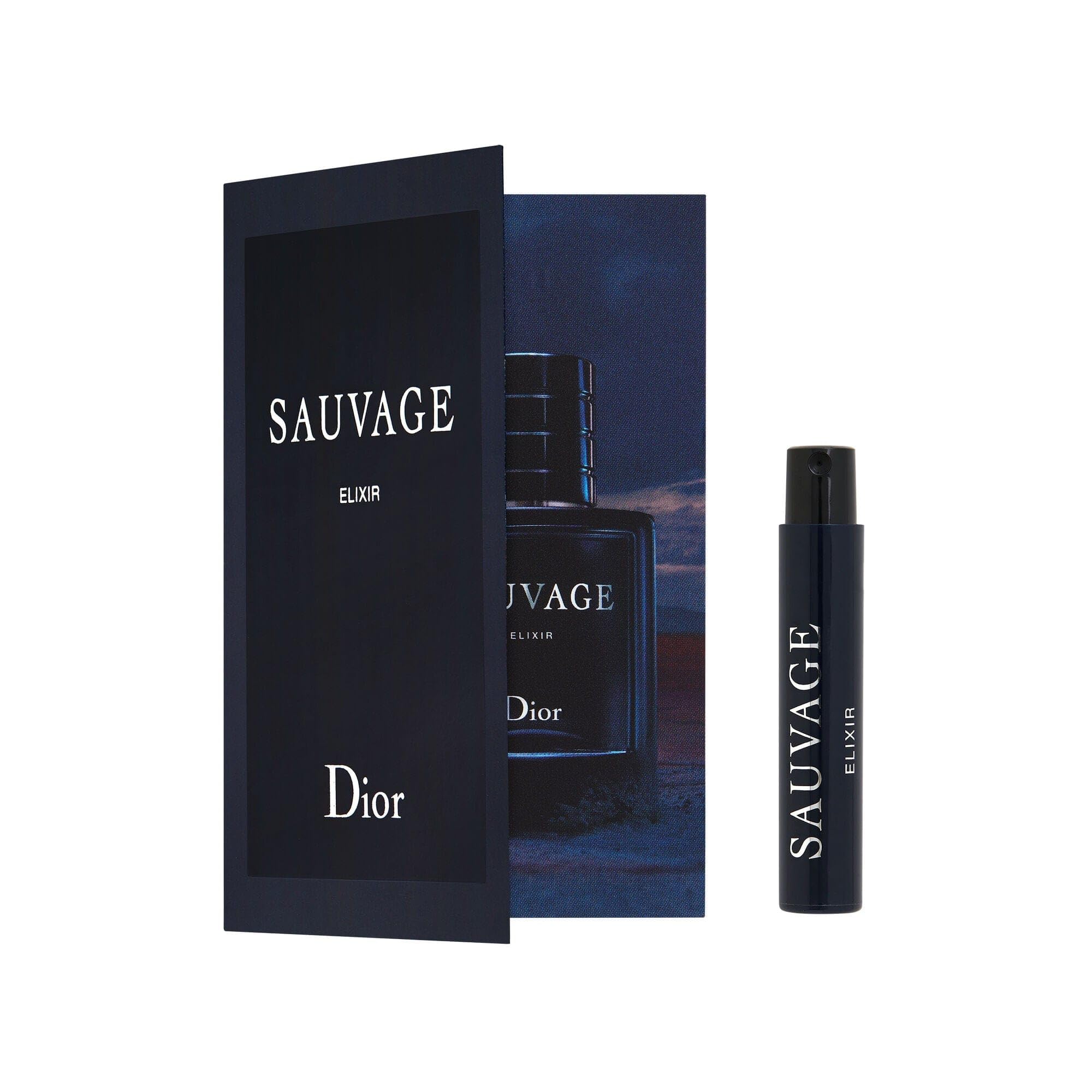 Dior Sauvage Elixir travel vials two-pack for on-the-go fragrance sampling