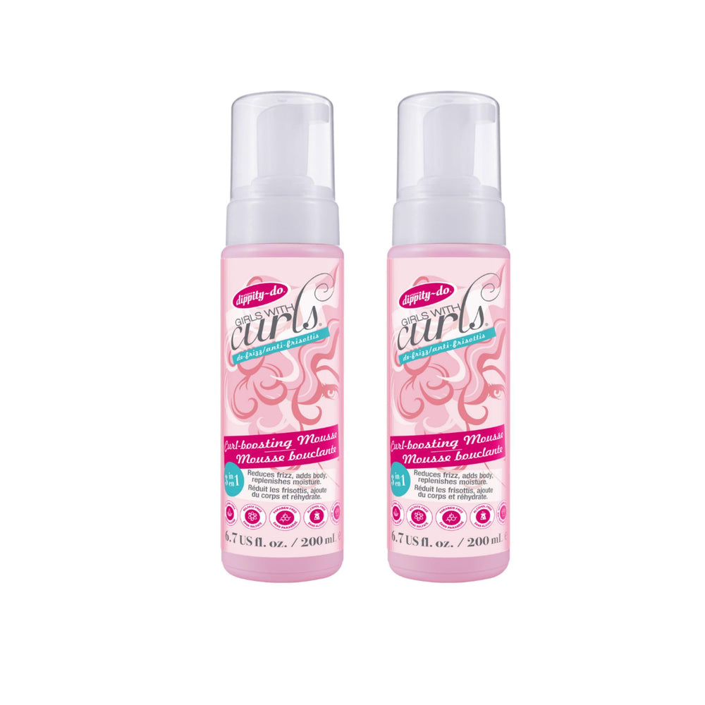 Dippity Do Girls With Curls mousse bottle for defining natural curls and frizz control