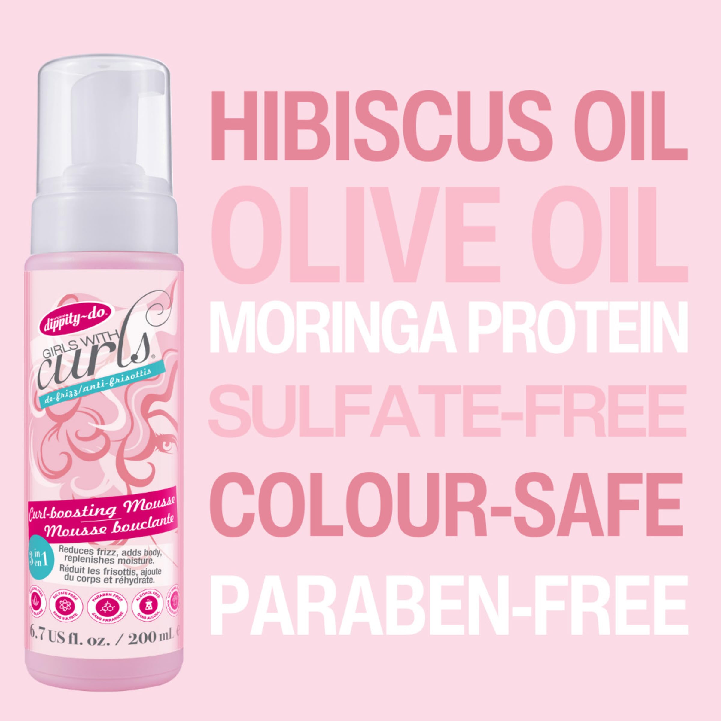 Dippity Do Hibiscus and Olive Oil blend nourishes curls