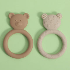 Dirbabi teether textured surface provides gentle gum massage during chewing.