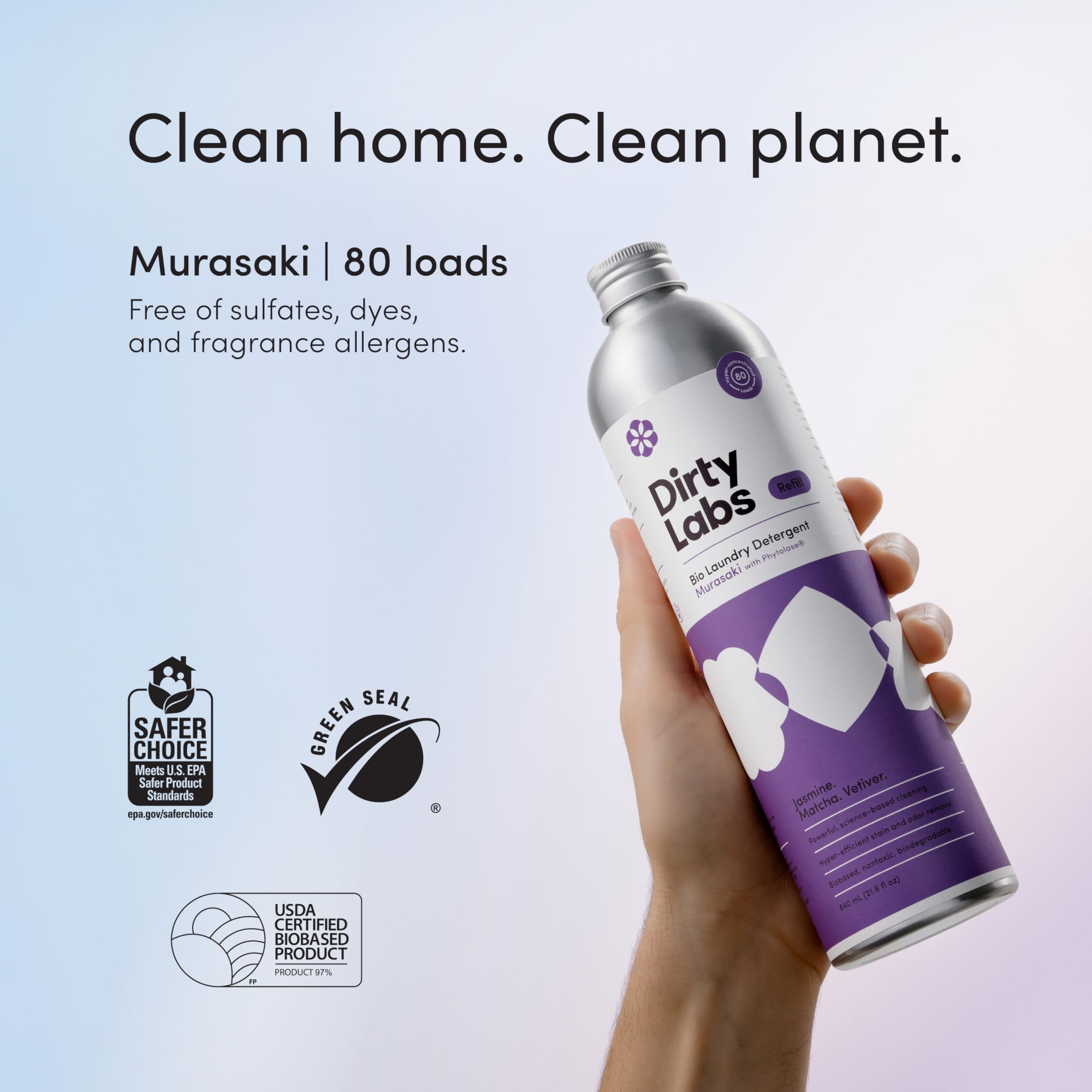 Dosing teaspoon for Dirty Labs Murasaki Scent, illustrating precise hyper-concentrated use