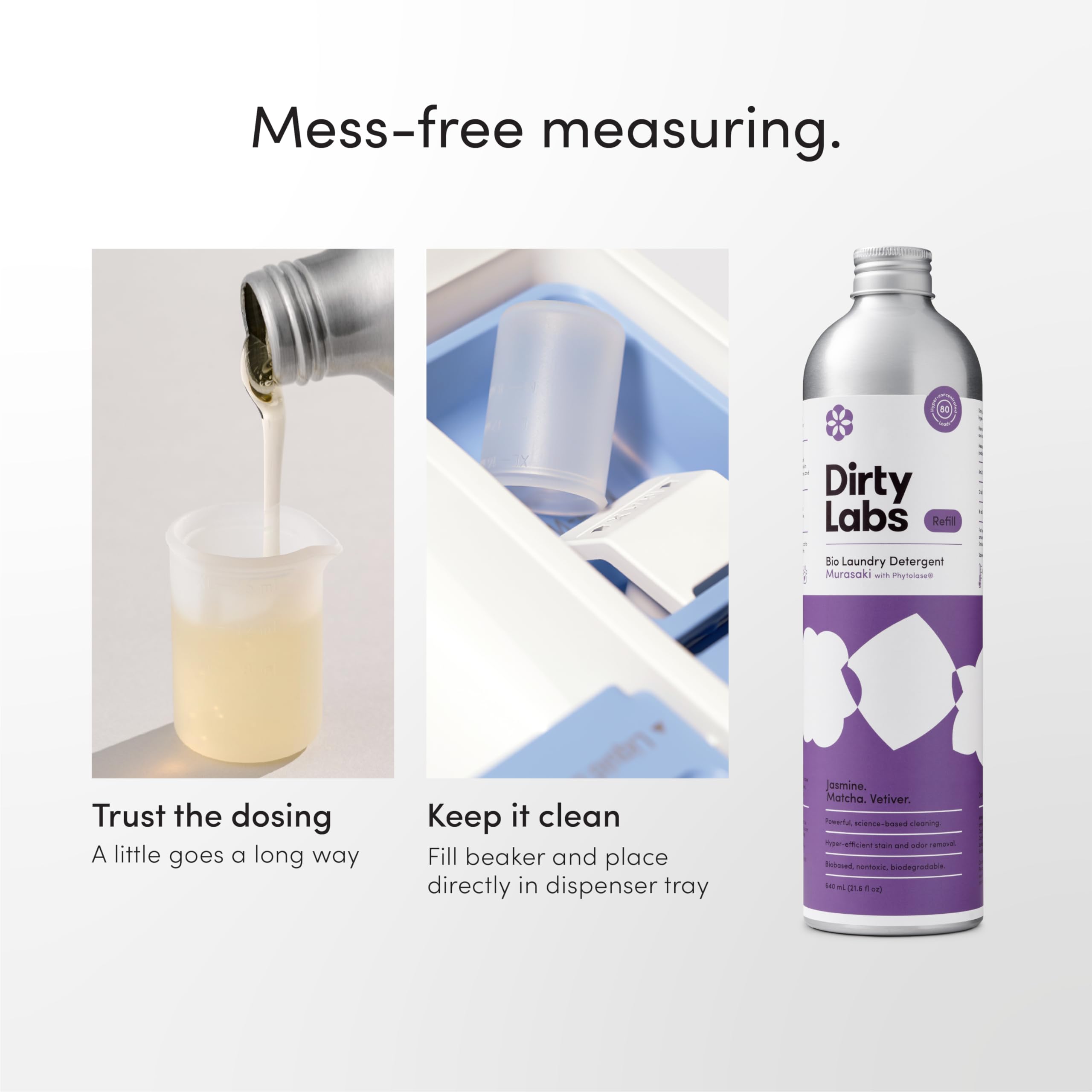 Eco-friendly packaging of Dirty Labs Murasaki Scent, linking to biobased ingredients