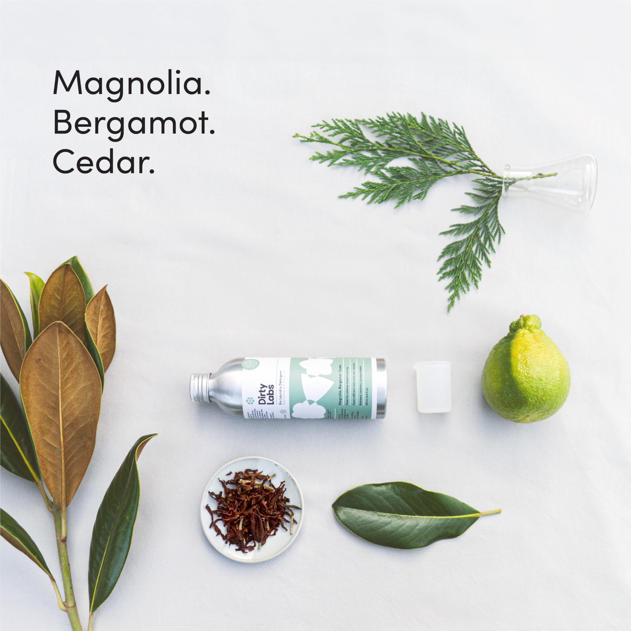 Pouring Dirty Labs Signature Scent demonstrates precise measuring for gentle, effective cleaning.