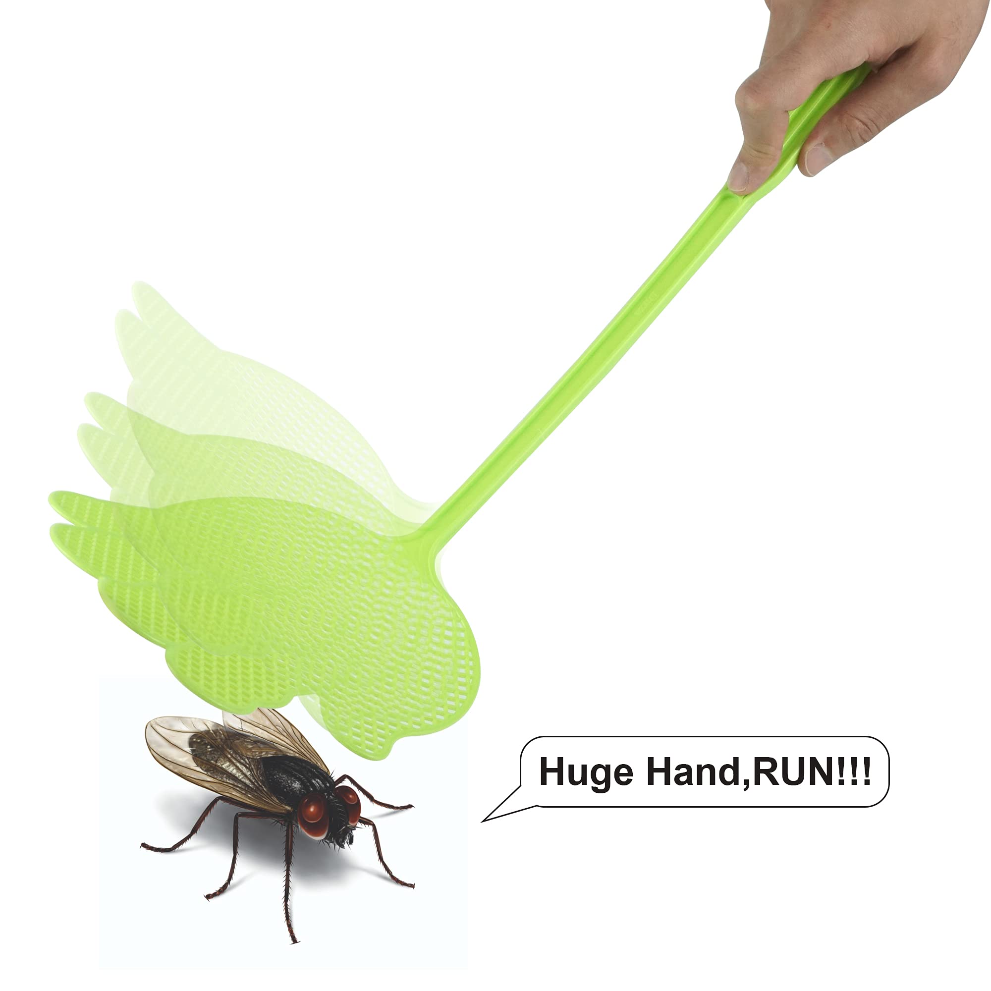 Dirza fly swatter with a hanging hole stores neatly on walls.