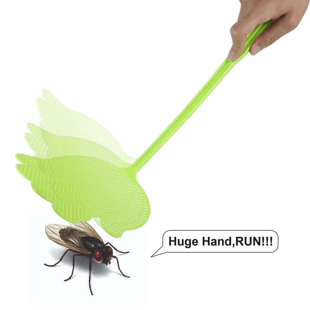 Dirza fly swatter with a hanging hole stores neatly on walls.