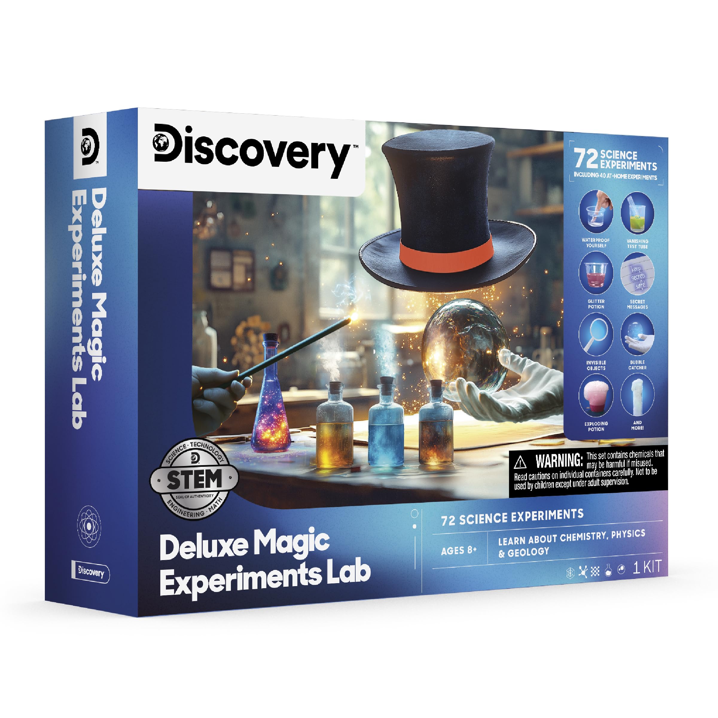 Discovery Magic Science Lab illusion tools illustrate light tricks and perception