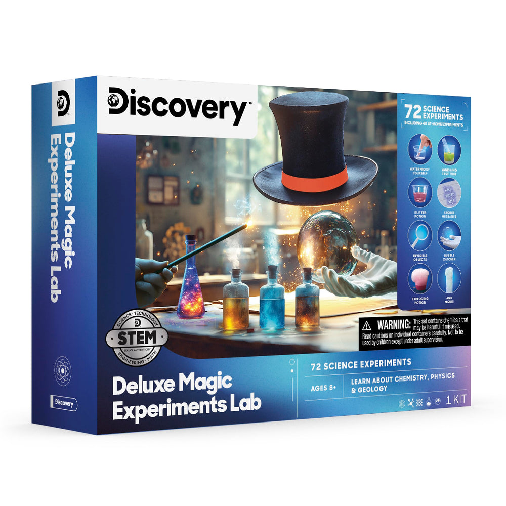 Discovery Magic Science Lab illusion tools illustrate light tricks and perception