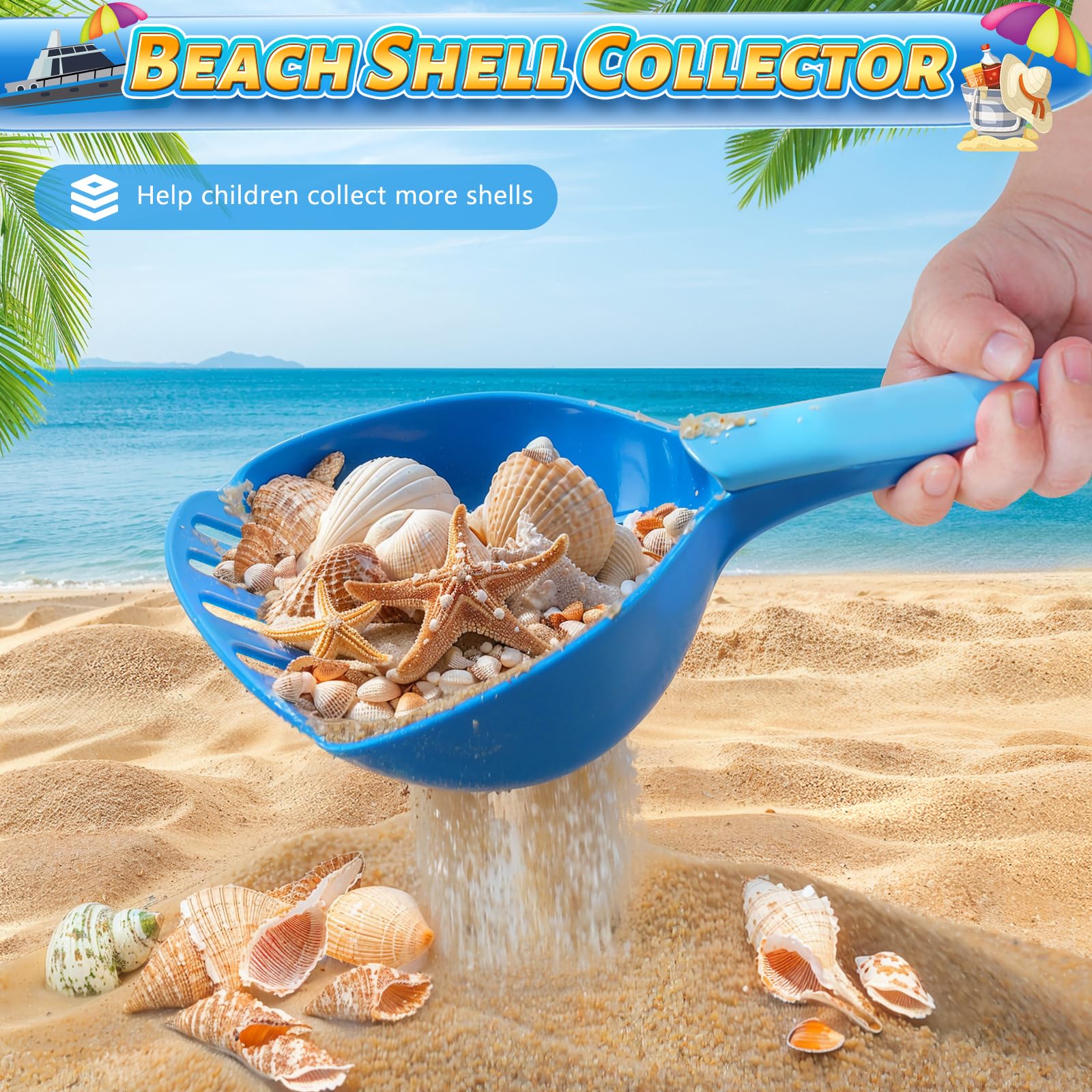 Dishio mesh sand bag to keep toys organized at the shore.