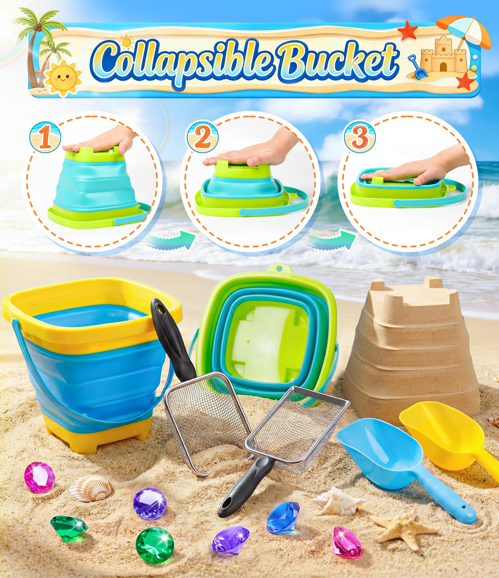 DISHIO sand castle building kit inspires creative seaside play