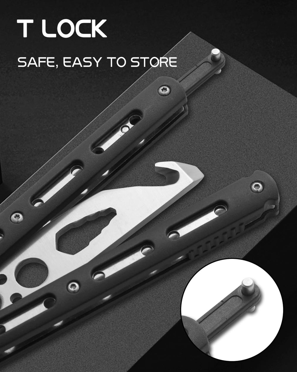 Dispatch Practice Butterfly Knife Trainer balanced for authentic feel during aerial tricks.