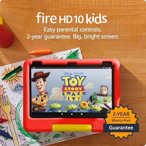 10.1-inch 1080p display close-up showing crisp kid-friendly visuals