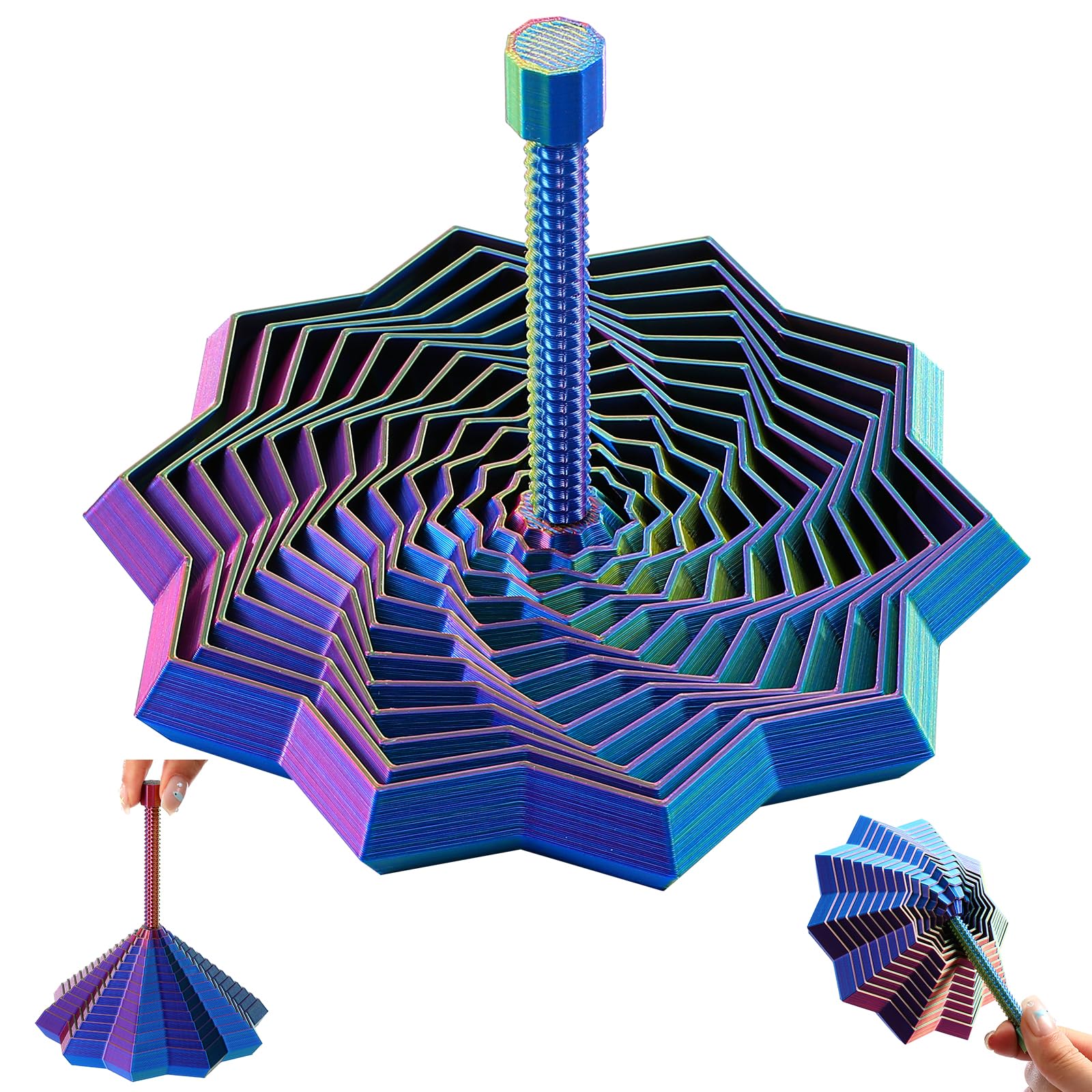 DITUFIDGTS 3D Star Easter Fidget with detachable handle for portable focus and stress relief.