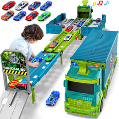 Diuerma carrier truck race track foldable 3-layer for engaging imaginative play.