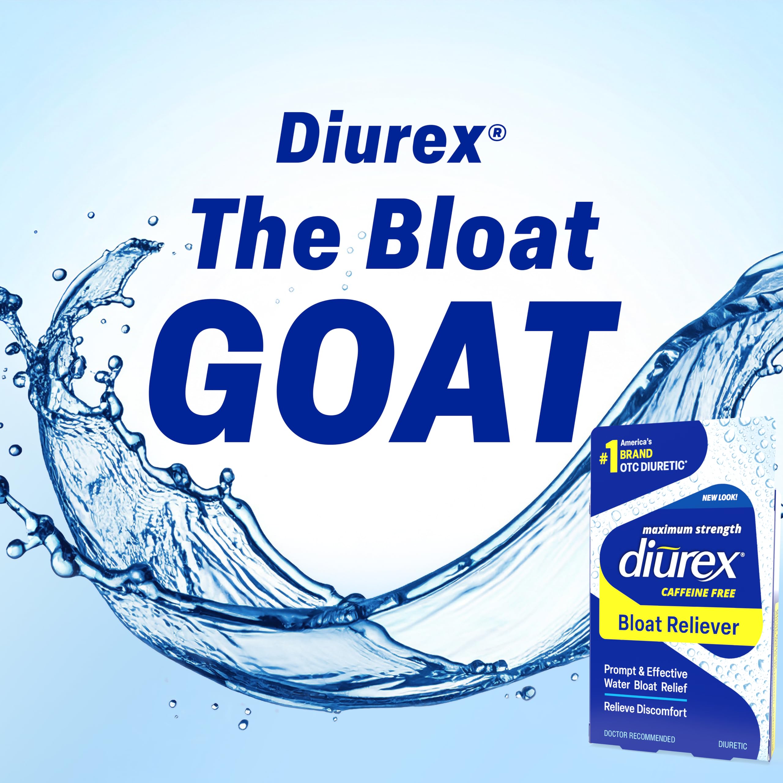 Diurex use-after-meal bloat-caplet suggests post-meal relief options.