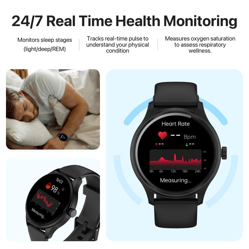 DIVElink Smart Watch with built-in voice assistant for hands-free calls.