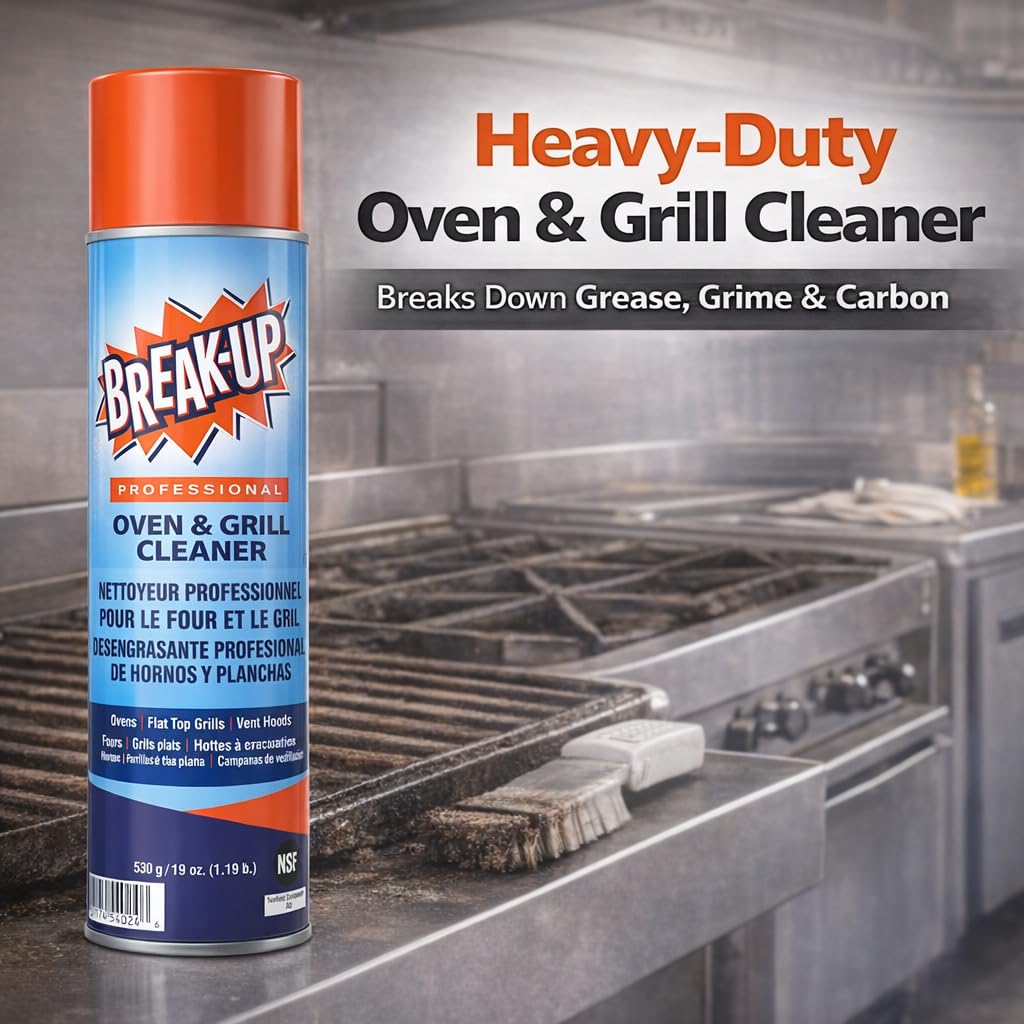 Diversey Break-Up cookware cleaner foam removes tough soils from pans and pots