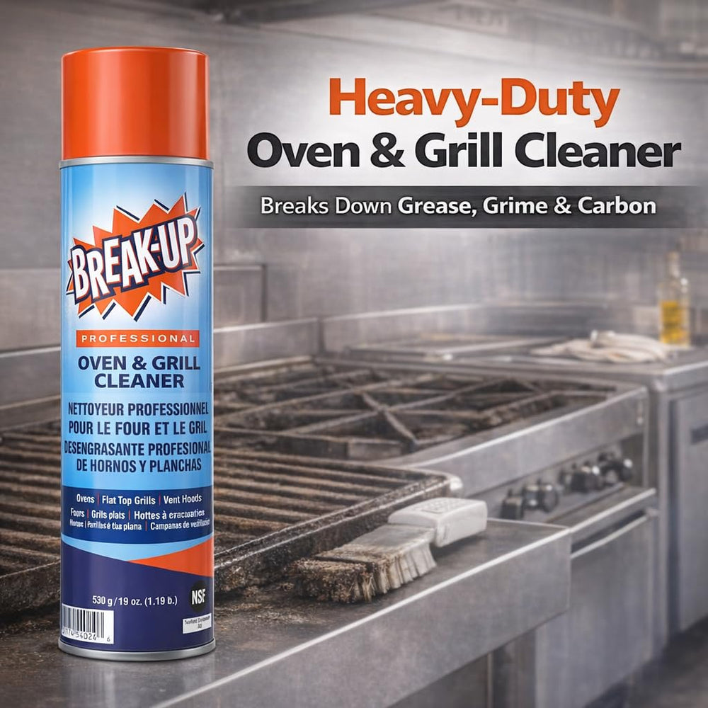 Diversey Break-Up cookware cleaner foam removes tough soils from pans and pots