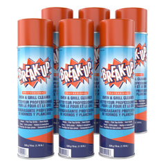 Diversey Break-Up oven cleaner foam spray clings to surfaces for fast baked-on grime removal