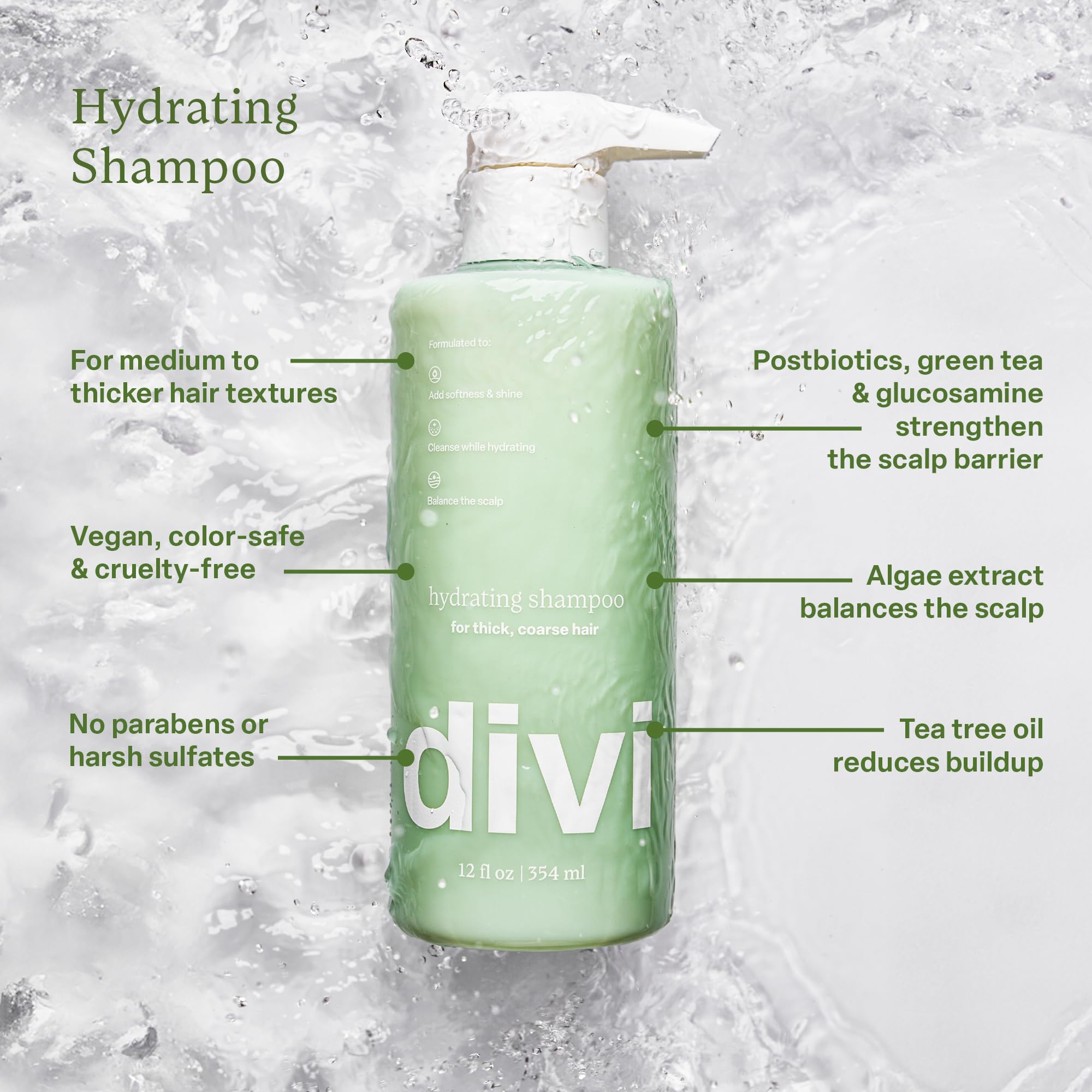 Divi natural oils highlighted as a nourishing scalp treatment.