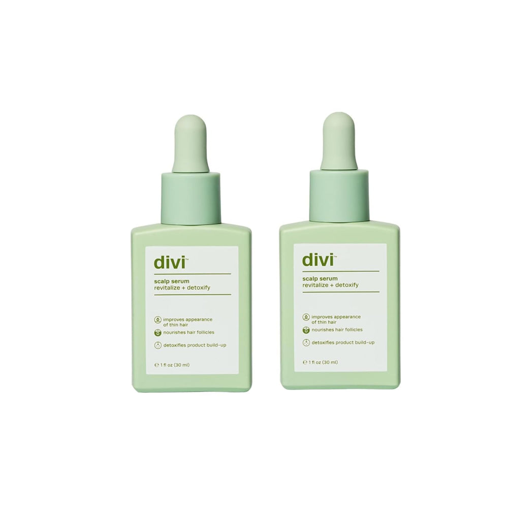 Divi Scalp Serum 30ml bottle, lightweight formula for thinning hair.