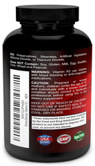 Divine Bounty label close-up showing MK-4 and MK-7 ingredients.