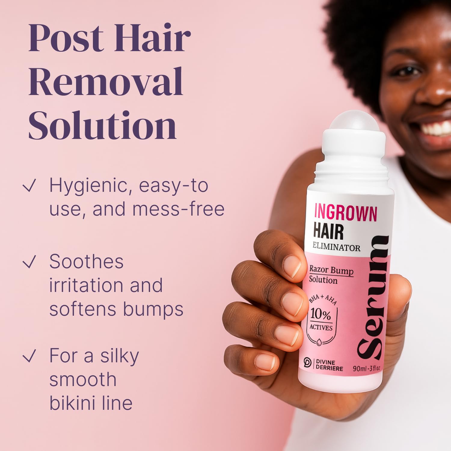 Divine Derriere Dark Spot Remover appears with applicator for precise use