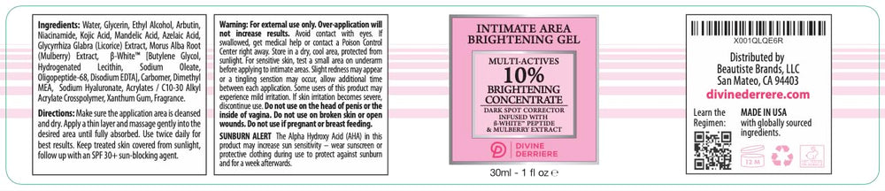 Divine Derriere made-in-USA seal signals trusted formulation and quality.