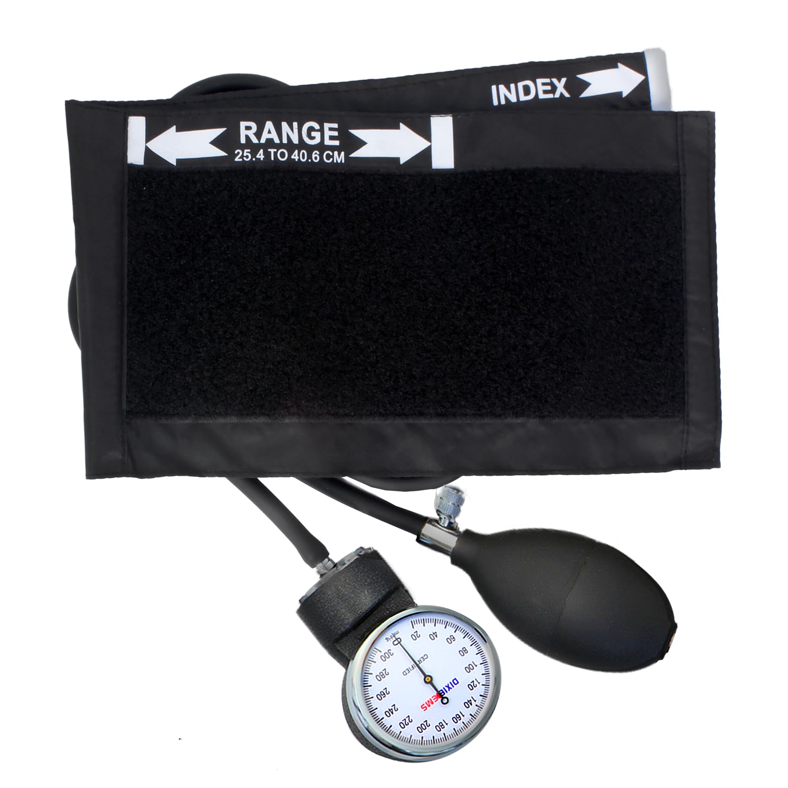 Dixie EMS Deluxe aneroid sphygmomanometer dial with high contrast readout