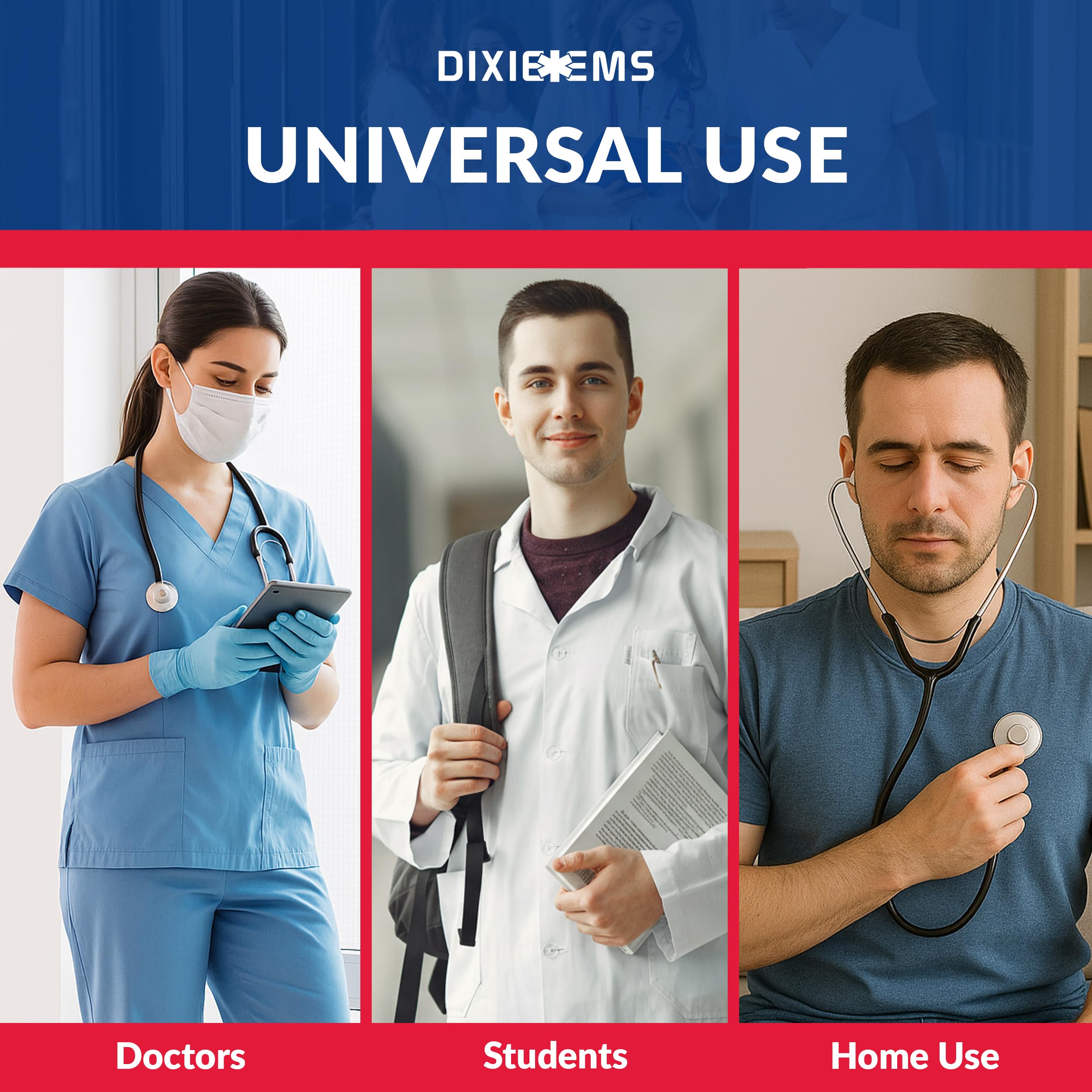 Dixie EMS stethoscope in home health use scenario