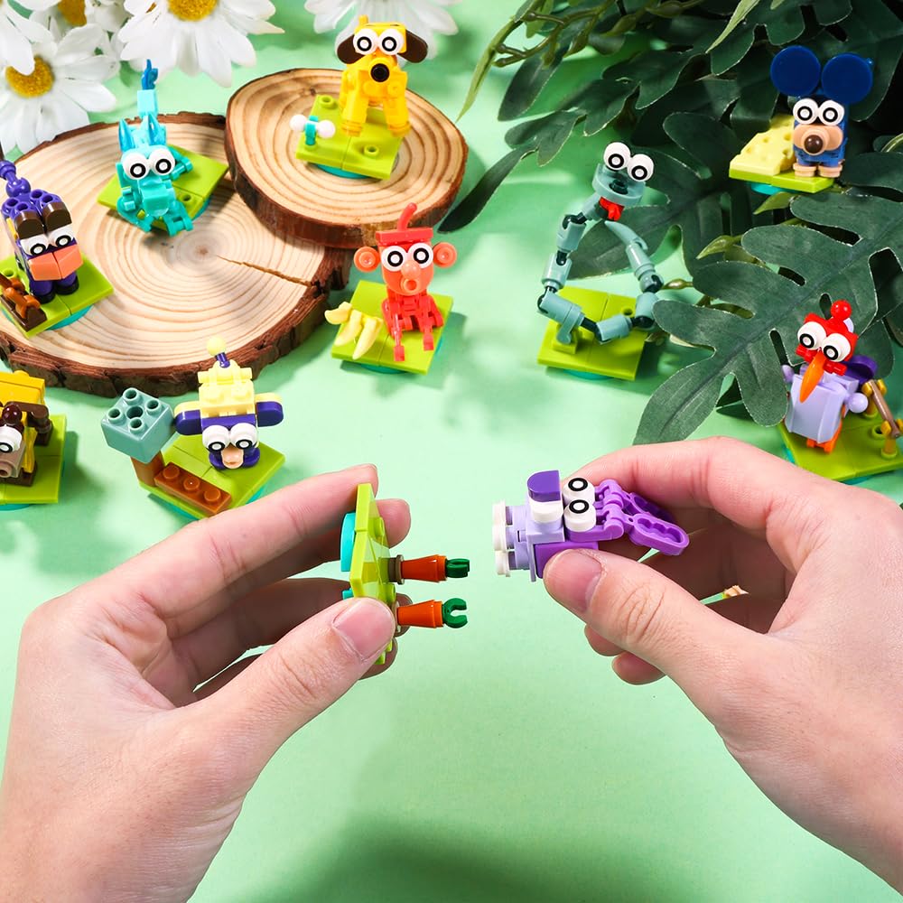 DIYDEC animal figures serve as engaging egg fillers for festive baskets.