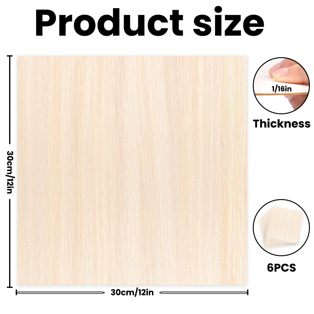DIYDEC basswood sheets close-up grain highlights natural texture for staining.
