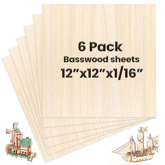 DIYDEC basswood sheets stacked flat for generous crafting surface.