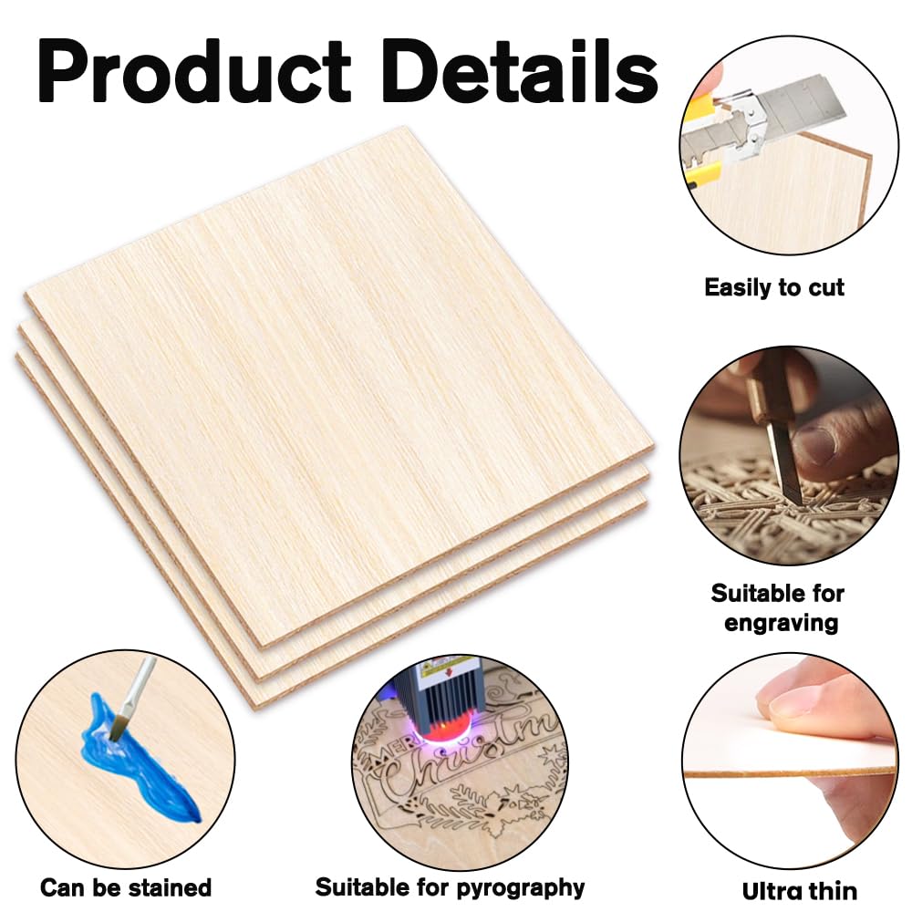 DIYDEC basswood sheets thin edge 1/16 inch shows lightweight model-friendly material.