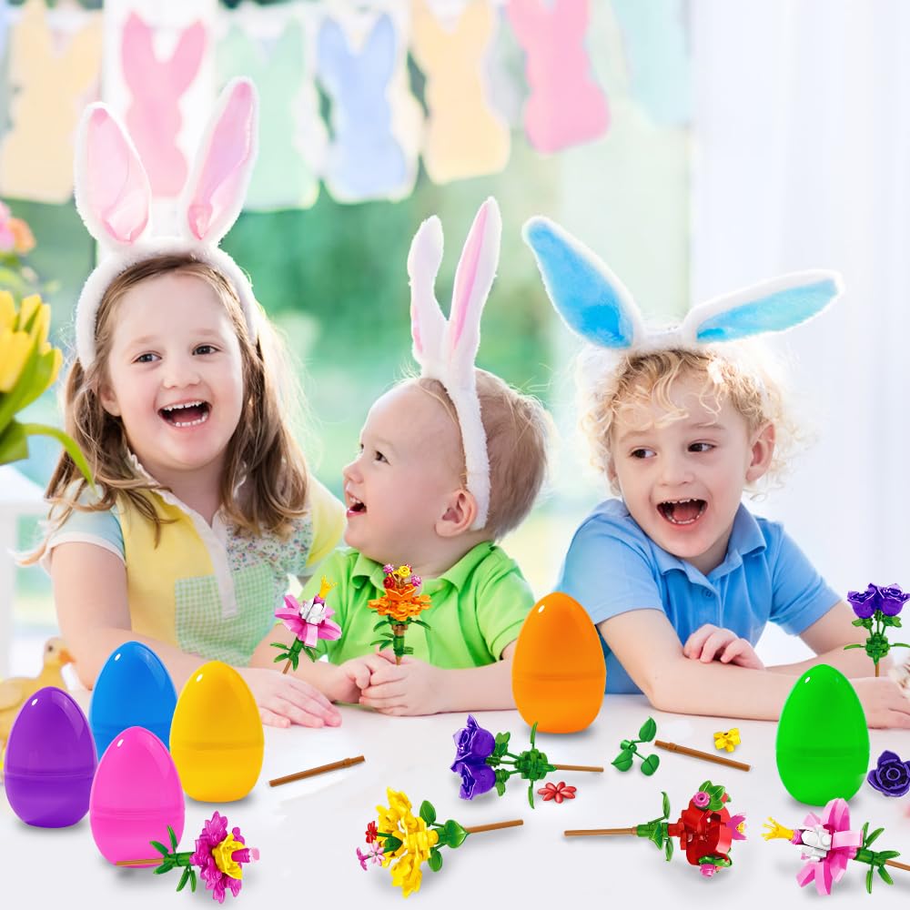 DIYDEC Flower-design blocks offering easy assembly for kids.