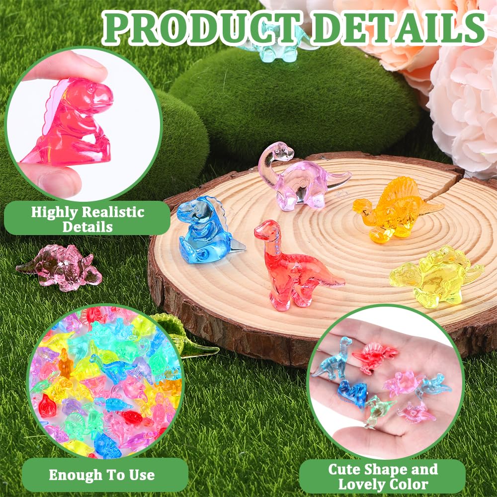 DIYDEC tiny resin dinosaur figurine suitable for aquarium decor.